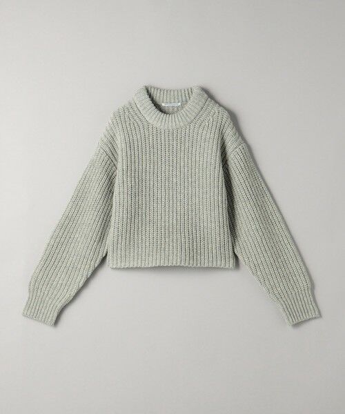 BEAUTY&YOUTH UNITED ARROWS / ビューティー&ユース ユナイテッドアローズ ニット・セーター | ウール畦ニットクロップド プルオーバー | 詳細4