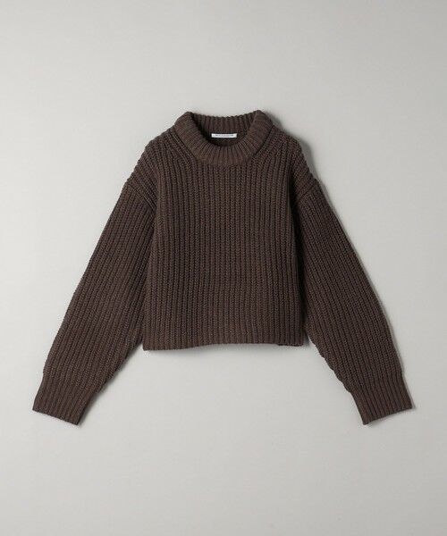 BEAUTY&YOUTH UNITED ARROWS / ビューティー&ユース ユナイテッドアローズ ニット・セーター | ウール畦ニットクロップド プルオーバー | 詳細13