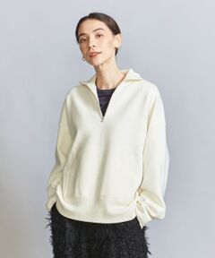 【WEB限定】スポンディッシュニット ハーフジッププルオーバー -ウォッシャブル-