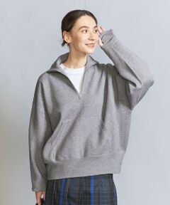 【WEB限定】スポンディッシュニット ハーフジッププルオーバー -ウォッシャブル-