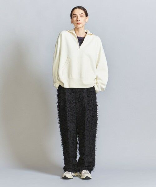 BEAUTY&YOUTH UNITED ARROWS / ビューティー&ユース ユナイテッドアローズ ニット・セーター | 【WEB限定】スポンディッシュニット ハーフジッププルオーバー -ウォッシャブル- | 詳細3