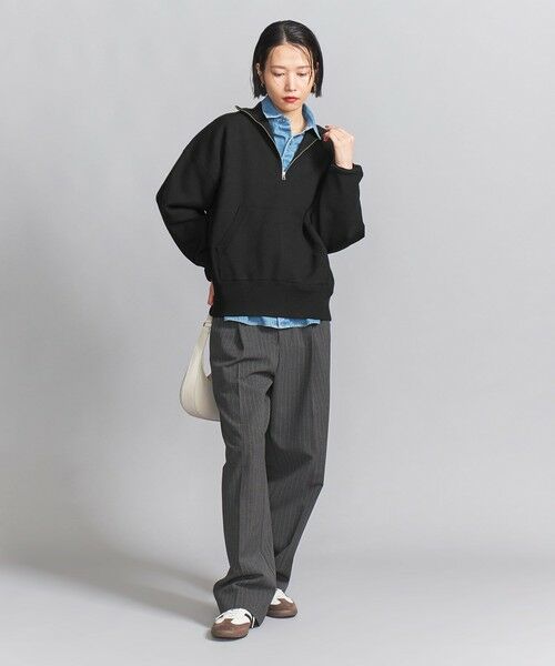 BEAUTY&YOUTH UNITED ARROWS / ビューティー&ユース ユナイテッドアローズ ニット・セーター | 【WEB限定】スポンディッシュニット ハーフジッププルオーバー -ウォッシャブル- | 詳細11