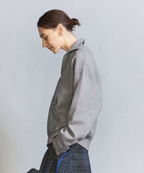 BEAUTY&YOUTH UNITED ARROWS / ビューティー&ユース ユナイテッドアローズ ニット・セーター | 【WEB限定】スポンディッシュニット ハーフジッププルオーバー -ウォッシャブル- | 詳細10