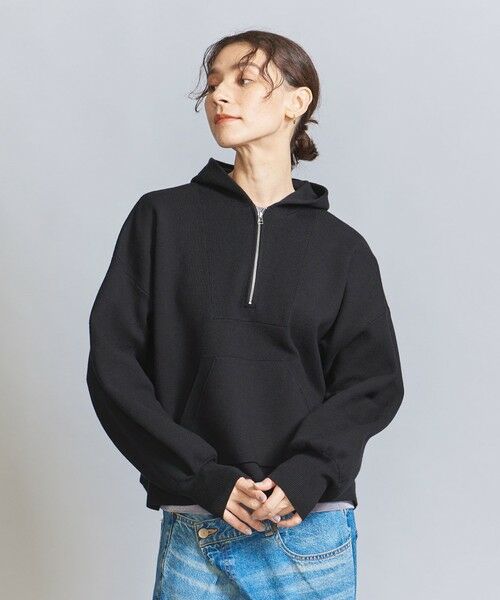 BEAUTY&YOUTH UNITED ARROWS / ビューティー&ユース ユナイテッドアローズ ニット・セーター | 【WEB限定】スポンディッシュニット フーディプルオーバー -ウォッシャブル- | 詳細7