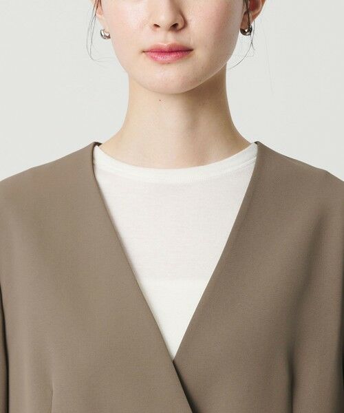 BEAUTY&YOUTH UNITED ARROWS / ビューティー&ユース ユナイテッドアローズ ノーカラージャケット | 【WEB限定 Wardrobe DAILY MINIMAL】ダブルクロス カラーレスジャケット ウォッシャブル | 詳細19