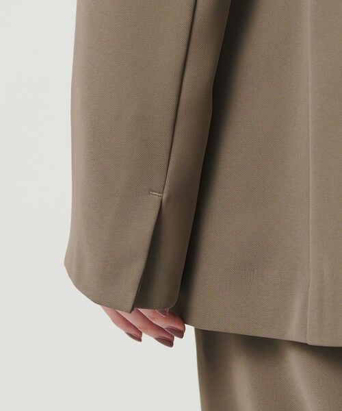 BEAUTY&YOUTH UNITED ARROWS / ビューティー&ユース ユナイテッドアローズ ノーカラージャケット | 【WEB限定 Wardrobe DAILY MINIMAL】ダブルクロス カラーレスジャケット ウォッシャブル | 詳細21