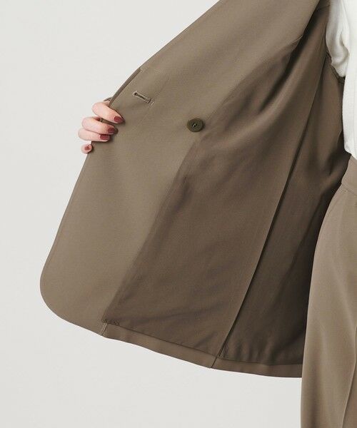 BEAUTY&YOUTH UNITED ARROWS / ビューティー&ユース ユナイテッドアローズ ノーカラージャケット | 【WEB限定 Wardrobe DAILY MINIMAL】ダブルクロス カラーレスジャケット ウォッシャブル | 詳細23