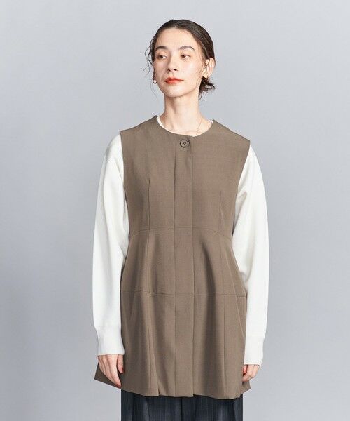 BEAUTY&YOUTH UNITED ARROWS / ビューティー&ユース ユナイテッドアローズ ベスト | 【WEB限定】ペプラム ベスト -ウォッシャブル- | 詳細14