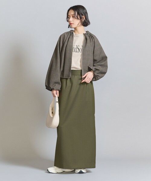 BEAUTY&YOUTH UNITED ARROWS / ビューティー&ユース ユナイテッドアローズ ブルゾン | 【WEB限定】グレンチェック ギャザーブルゾン -ウォッシャブル- | 詳細25