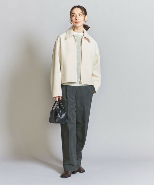 BEAUTY&YOUTH UNITED ARROWS / ビューティー&ユース ユナイテッドアローズ ブルゾン | 【WEB限定】ウールライク ショートジップブルゾン | 詳細5