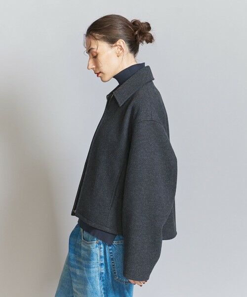 BEAUTY&YOUTH UNITED ARROWS / ビューティー&ユース ユナイテッドアローズ ブルゾン | 【WEB限定】ウールライク ショートジップブルゾン | 詳細8