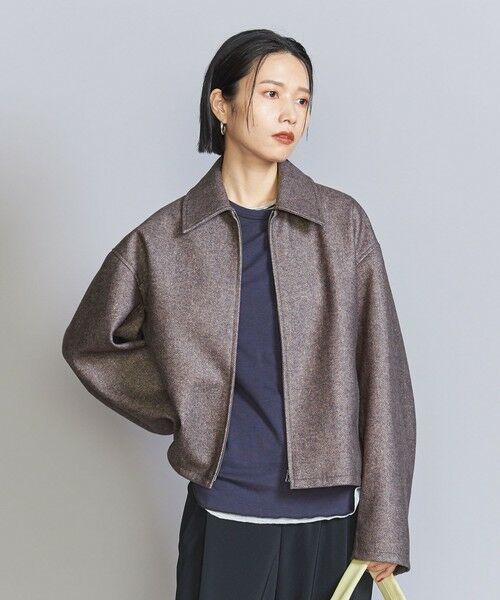 BEAUTY&YOUTH UNITED ARROWS / ビューティー&ユース ユナイテッドアローズ ブルゾン | 【WEB限定】ウールライク ショートジップブルゾン | 詳細26