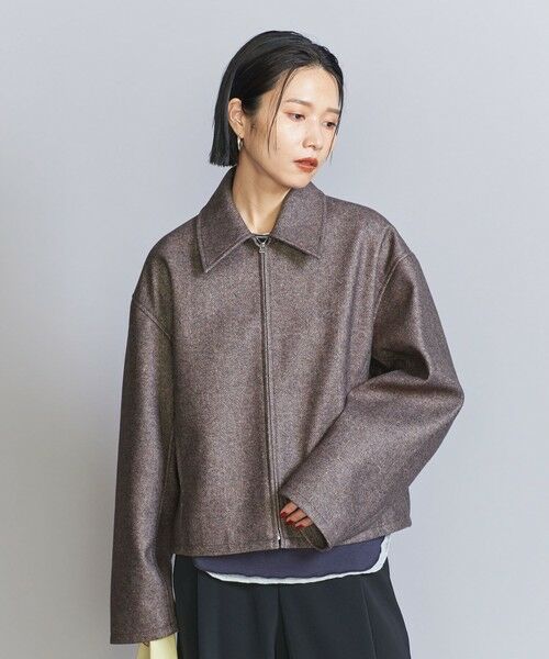 BEAUTY&YOUTH UNITED ARROWS / ビューティー&ユース ユナイテッドアローズ ブルゾン | 【WEB限定】ウールライク ショートジップブルゾン | 詳細28