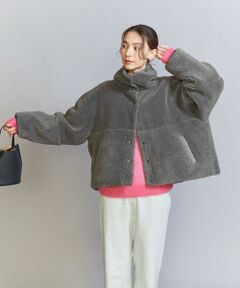 【WEB限定】ボア×キルティング リバーシブルショートコート -2WAY-