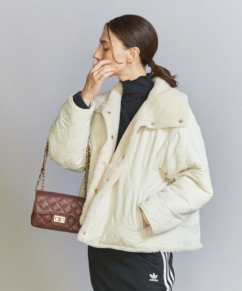 BEAUTY&YOUTH UNITED ARROWS / ビューティー&ユース ユナイテッドアローズ ブルゾン | 【WEB限定】ボア×キルティング リバーシブルショートコート -2WAY- | 詳細3