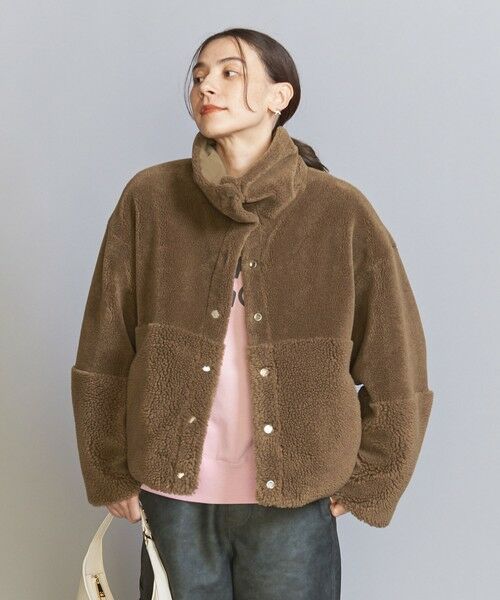 BEAUTY&YOUTH UNITED ARROWS / ビューティー&ユース ユナイテッドアローズ ブルゾン | 【WEB限定】ボア×キルティング リバーシブルショートコート -2WAY- | 詳細21