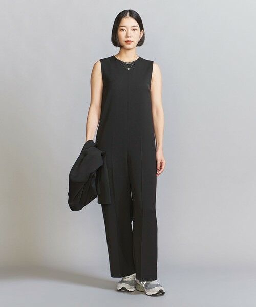 BEAUTY&YOUTH UNITED ARROWS / ビューティー&ユース ユナイテッドアローズ サロペット・オールインワン | 【WEB限定】ダブルクロス オールインワン -ウォッシャブル- | 詳細1