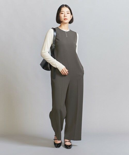 BEAUTY&YOUTH UNITED ARROWS / ビューティー&ユース ユナイテッドアローズ サロペット・オールインワン | 【WEB限定】ダブルクロス オールインワン -ウォッシャブル- | 詳細8