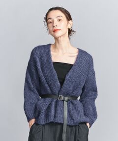 ＜TRICOTS JEAN MARC＞ミドルゲージ ノーボタン ニット カーディガン