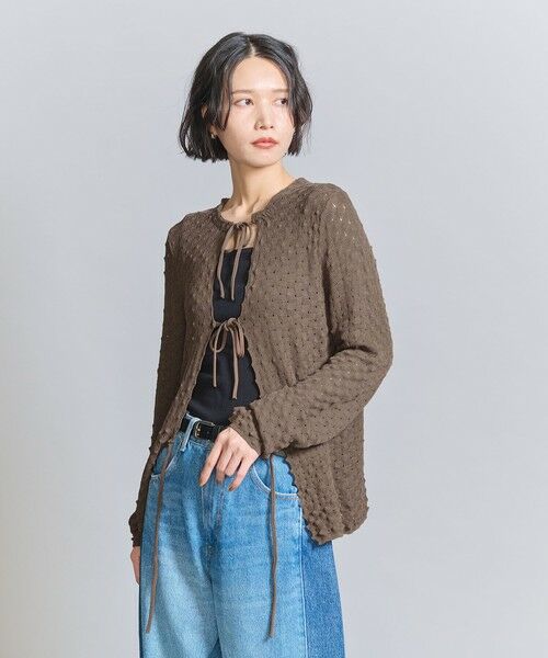 BEAUTY&YOUTH UNITED ARROWS / ビューティー&ユース ユナイテッドアローズ カーディガン・ボレロ | 【WEB限定】リボンニットカーディガン -2WAY- | 詳細19