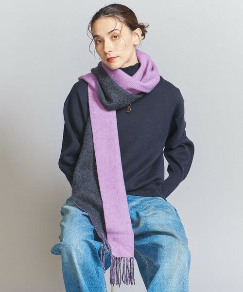 BEAUTY&YOUTH UNITED ARROWS / ビューティー&ユース ユナイテッドアローズ マフラー・ショール・スヌード・ストール | 【別注】＜Eds Cashmere＞カシミヤ リバーシブル マフラー | 詳細22