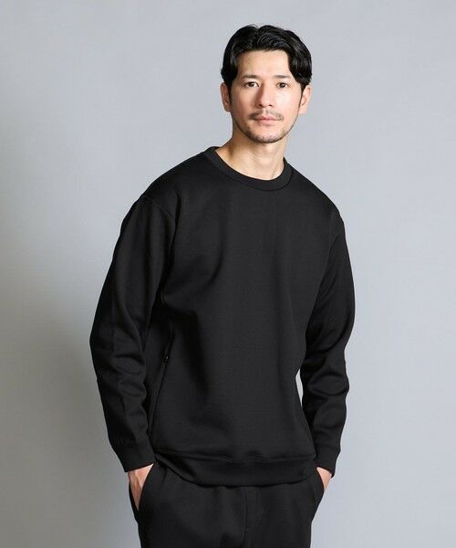 BEAUTY&YOUTH UNITED ARROWS / ビューティー&ユース ユナイテッドアローズ スウェット | 【WEB限定 WARDROBE SMART】ダンボールニット クルーネック スウェット/セットアップ対応 | 詳細1