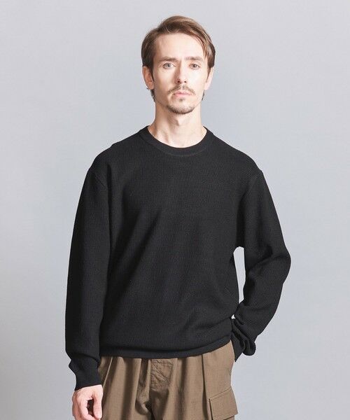 BEAUTY&YOUTH UNITED ARROWS / ビューティー&ユース ユナイテッドアローズ ニット・セーター | ウールブレンド クルーネック ‐ウォッシャブル‐ | 詳細6