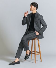 【WEB限定 WARDROBE SMART】DELEGANT サキソニー セットアップ/ジャケット＆イージーパンツ