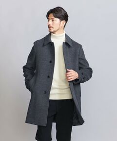 【WEB限定 WARDROBE SMART】PE メルトン バルカラーコート