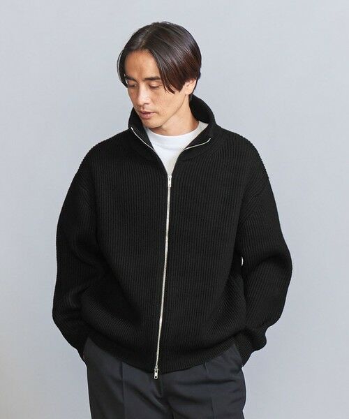 BEAUTY&YOUTH UNITED ARROWS / ビューティー&ユース ユナイテッドアローズ カーディガン・ボレロ | ハイデンシティー ドライバーズ ジャケット | 詳細1