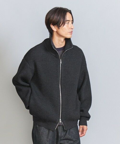 BEAUTY&YOUTH UNITED ARROWS / ビューティー&ユース ユナイテッドアローズ カーディガン・ボレロ | ハイデンシティー ドライバーズ ジャケット | 詳細8