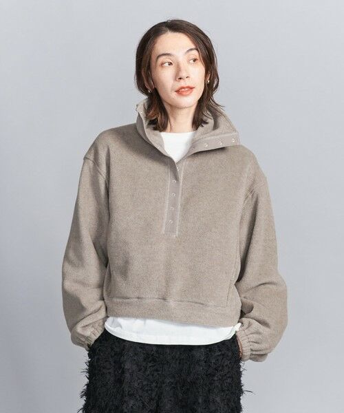 BEAUTY&YOUTH UNITED ARROWS / ビューティー&ユース ユナイテッドアローズ カットソー | フリース スナップ プルオーバー | 詳細11