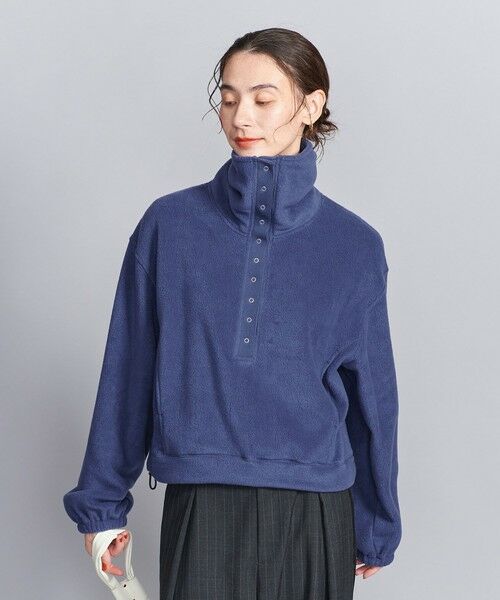 BEAUTY&YOUTH UNITED ARROWS / ビューティー&ユース ユナイテッドアローズ カットソー | フリース スナップ プルオーバー | 詳細18