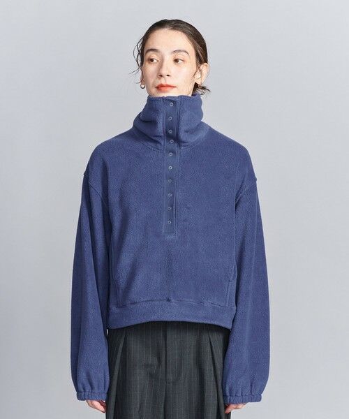 BEAUTY&YOUTH UNITED ARROWS / ビューティー&ユース ユナイテッドアローズ カットソー | フリース スナップ プルオーバー | 詳細20