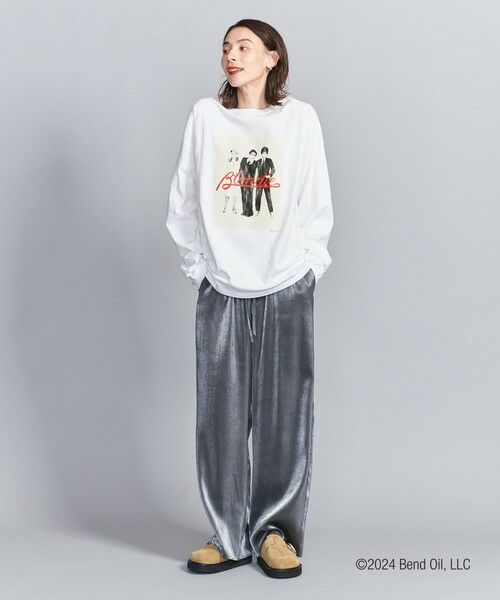 BEAUTY&YOUTH UNITED ARROWS / ビューティー&ユース ユナイテッドアローズ Tシャツ | 【別注】＜Blondie＞プリント ロングスリーブ Tシャツ | 詳細3