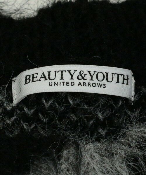 BEAUTY&YOUTH UNITED ARROWS / ビューティー&ユース ユナイテッドアローズ ニット・セーター | バイカラージャカード シャギーニットプルオーバー | 詳細16