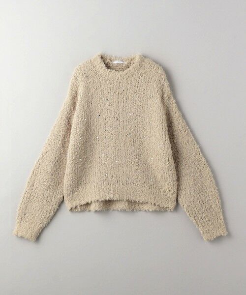 BEAUTY&YOUTH UNITED ARROWS / ビューティー&ユース ユナイテッドアローズ ニット・セーター | 【WEB限定】ビジュー×フェザーヤーン クルーネックニット | 詳細24