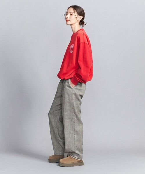 BEAUTY&YOUTH UNITED ARROWS / ビューティー&ユース ユナイテッドアローズ その他パンツ | 【WEB限定】裏起毛ヘリンボーン タックワイドパンツ -ウォッシャブル- | 詳細11