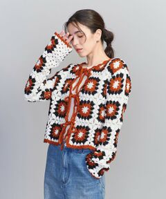 【別注】＜LOGAN knitting mills＞クロシェニット カーディガン