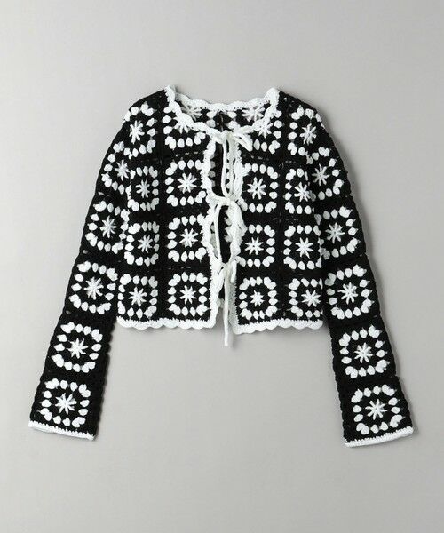 BEAUTY&YOUTH UNITED ARROWS / ビューティー&ユース ユナイテッドアローズ カーディガン・ボレロ | 【別注】＜LOGAN knitting mills＞クロシェニット カーディガン | 詳細4