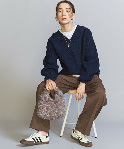 BEAUTY&YOUTH UNITED ARROWS / ビューティー&ユース ユナイテッドアローズ ハンドバッグ | ニット ラメ ワンハンドル バッグ | 詳細8