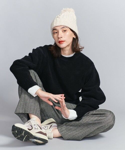 BEAUTY&YOUTH UNITED ARROWS / ビューティー&ユース ユナイテッドアローズ ニットキャップ | ネップ ポンポン ニットキャップ -2WAY- | 詳細7