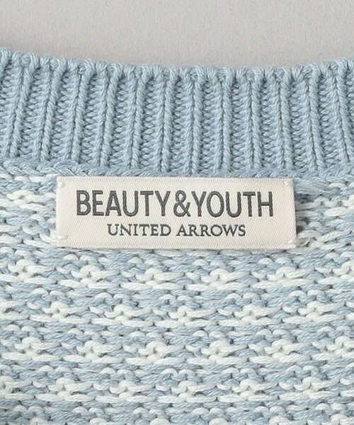 BEAUTY&YOUTH UNITED ARROWS / ビューティー&ユース ユナイテッドアローズ ニット・セーター | ステップパターン コットン クルーネック ニット | 詳細11