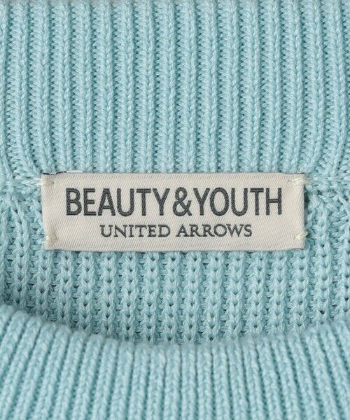 BEAUTY&YOUTH UNITED ARROWS / ビューティー&ユース ユナイテッドアローズ ニット・セーター | ライト クリスピー アゼ クルーネック ニット ‐ウォッシャブル‐ | 詳細9