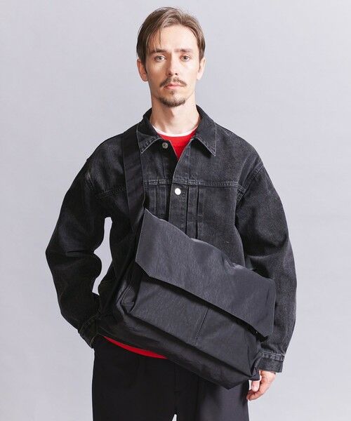BEAUTY & YOUTH UNITED ARROWS/ビューティー&ユース ユナイテッドアローズ ナイロン フラップ ショルダーバッグ BLACK FREE BEAUTY & YOUTH UNITED ARROWS/ビューティー&ユース ユナイテッドアローズ ナイロン フラップ ショルダーバッグ BLACK FREE