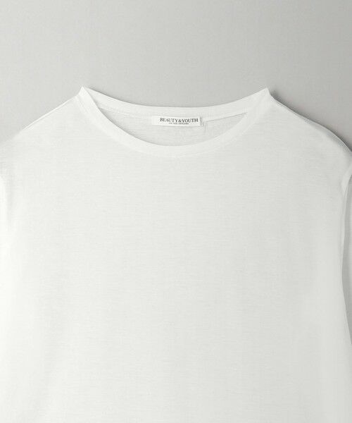 BEAUTY&YOUTH UNITED ARROWS / ビューティー&ユース ユナイテッドアローズ カットソー | コットンナイロン天竺 シアー クルーネック Tシャツ | 詳細5