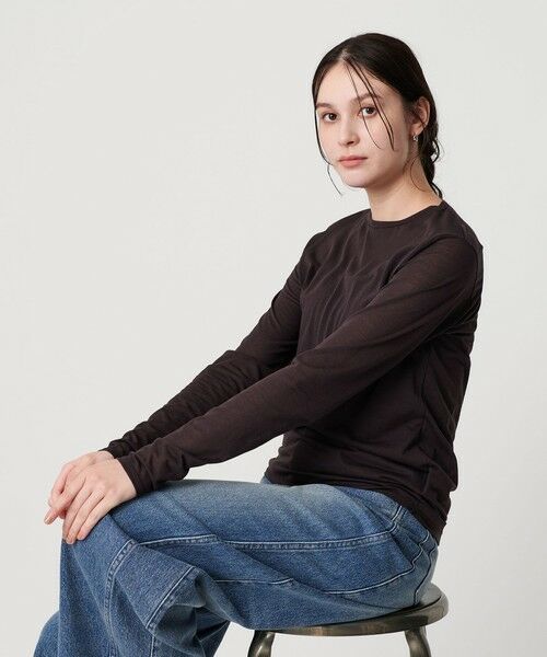 BEAUTY&YOUTH UNITED ARROWS / ビューティー&ユース ユナイテッドアローズ カットソー | コットンナイロン天竺 シアー クルーネック Tシャツ | 詳細11