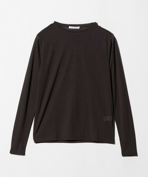 【美品】 ユナイテッドアローズ COTTON BACK SLIT Tシャツ 黒 H＞コットン アシンメトリー Tシャツ