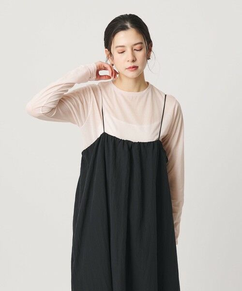 BEAUTY&YOUTH UNITED ARROWS / ビューティー&ユース ユナイテッドアローズ カットソー | コットンナイロン天竺 シアー クルーネック Tシャツ | 詳細13