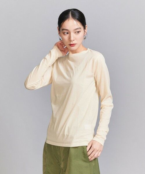 BEAUTY&YOUTH UNITED ARROWS / ビューティー&ユース ユナイテッドアローズ カットソー | コットンナイロン天竺 シアー クルーネック Tシャツ | 詳細16